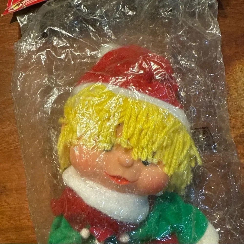 House of Lloyd Santa's Elf Hand Puppet Christmas Toy Vintage 1987 54-533 New
